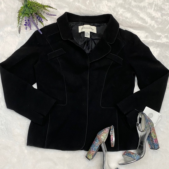 NEW Doncaster Black Felted Wool Jacket - Picture 2 of 7